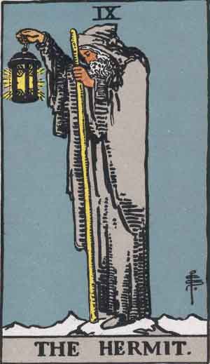 The Hermit tarot card