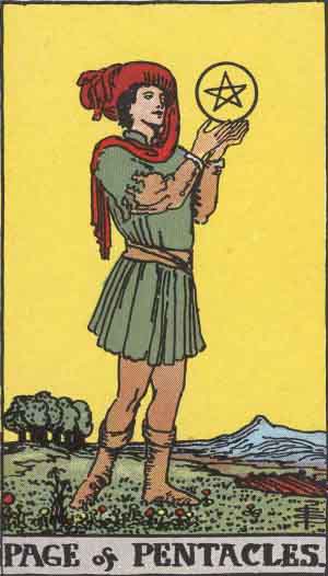 Page of Pentacles tarot card